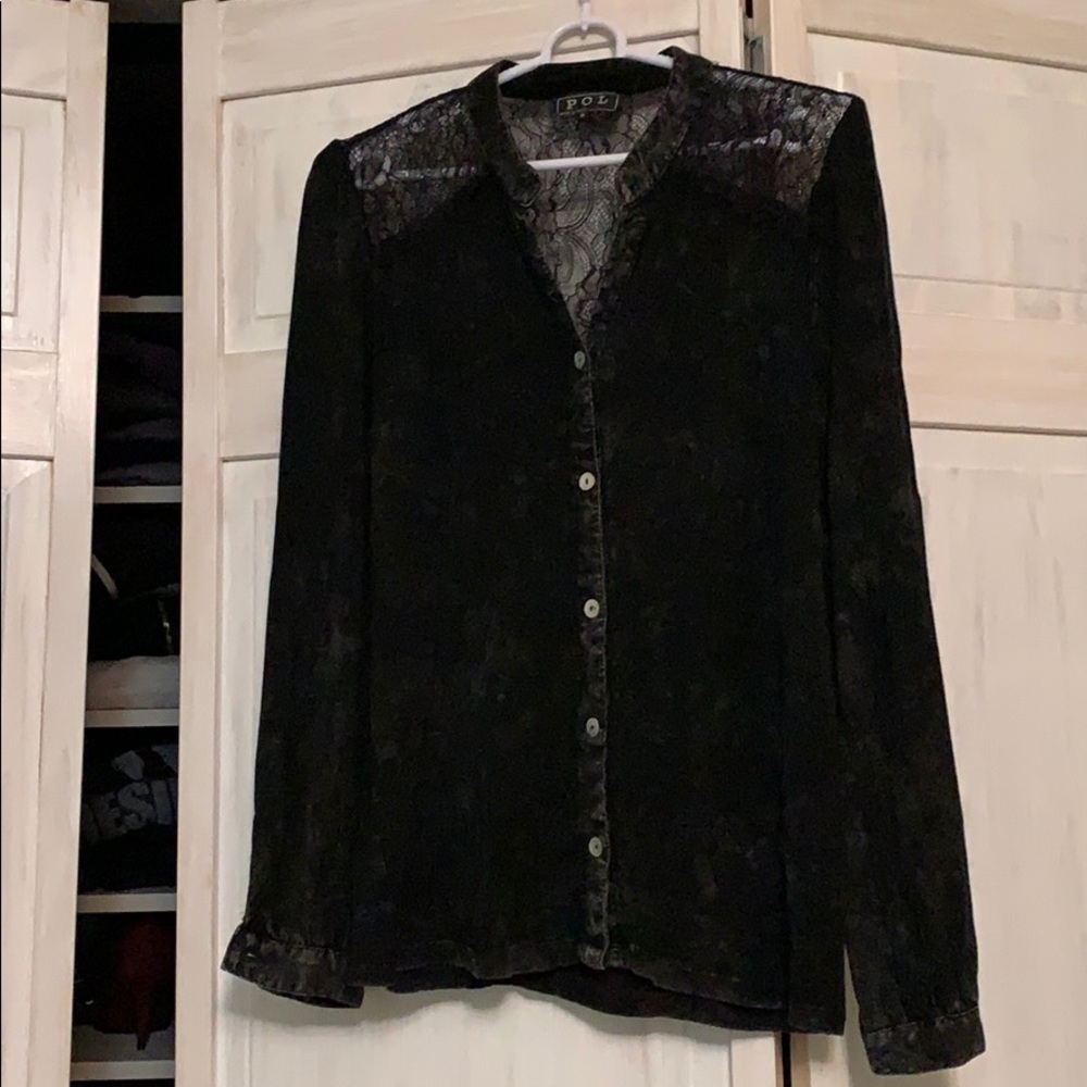 Black casual fun top